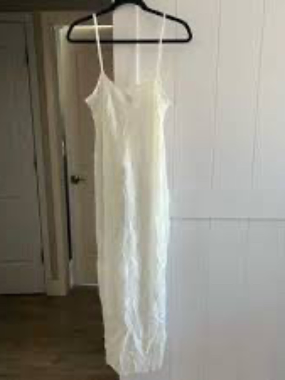 BLACK (not white) Han Feng Crinkle mini dress - see photos for actual dress